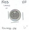 Image 1 : 1903 Edward VII Five Cent Coin (VF) (Large H)