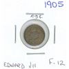 Image 1 : 1905 Edward VII Five Cent Coin (F-12)