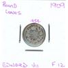 Image 1 : 1909 Edward VII Five Cent Coin (F-12) (Round Leaves)