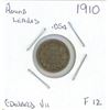Image 1 : 1910 Edward VII Five Cent Coin (F-12) (Round Leaves)