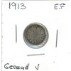Image 1 : 1913 George V Five Cent Coin (E.F)