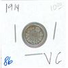 Image 1 : 1914 George V Five Cent Coin (VG)