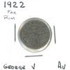 Image 1 : 1922 George V Five Cent Coin (AU) (Far Rim)