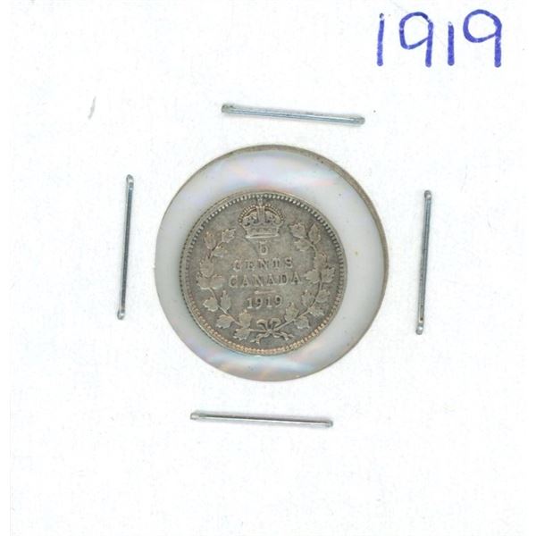 1919 George V Five Cent Coin