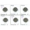 Image 1 : (6) George V Five Cent Coins 1932-1936 (2 Are Near Rim And 1 Is Far Rim)
