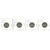 Image 1 : (4) 1938 George VI Five Cent Coin (Types 1-4)