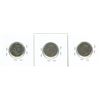 Image 2 : (3) George VI Five Cent Coins 1949-1951 (Nickel Bicentennial)