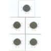 Image 2 : (5) George VI Five Cent Coins 1945-1947