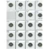 Image 1 : Sheet Of Canadian Five Cent Coins 2001-2016 (Missing 2013) (19)