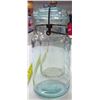 Image 3 : 2 - Glass Jars with Lids - Perfect Seal - 1 Blue Glass
