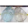 Image 6 : 2 - Glass Jars with Lids - Perfect Seal - 1 Blue Glass