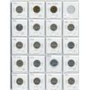 Image 1 : Sheet of 19 Canadian Nickels - 1942-1958 - missing 1944