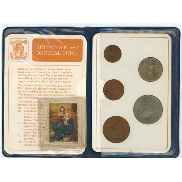 Britain's First Decimal Coins - Specimen Set