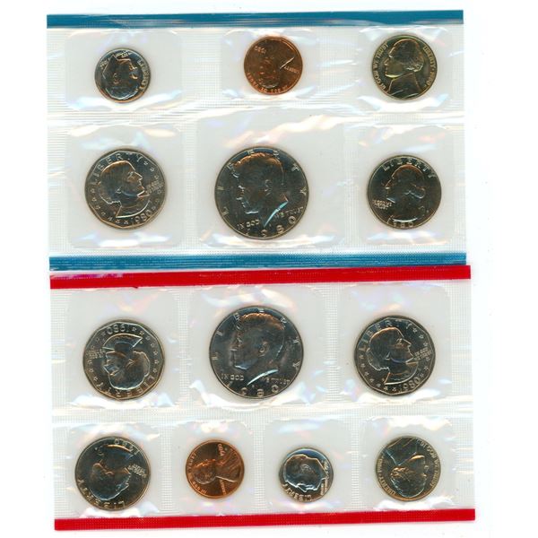 1980 US Mint Uncirculated Coin Set - see details in pics