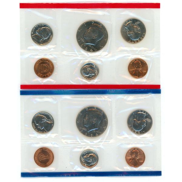 1984 US Mint Uncirculated Coin Set - see details in pics