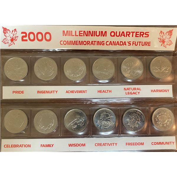 2000 Millennium Quarters (Canadian Coin Set)