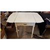 Image 1 : Enamel Top Table With Foldable Side Leafs 36" X 47" X 30"