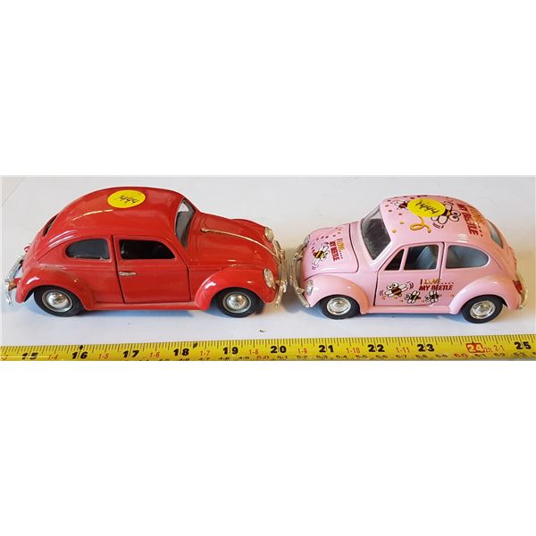 2 VW Beetles Die Cast