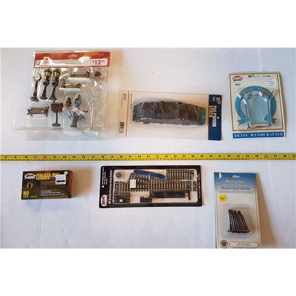 Lot of Model Train Accessories