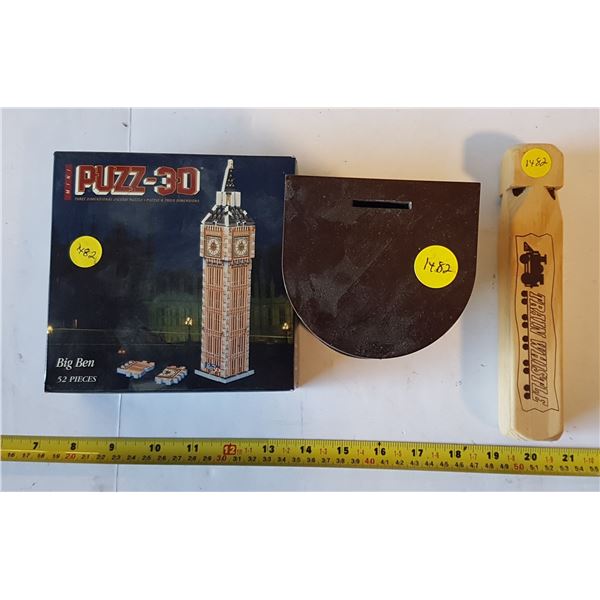 Change Tray & Puzzle & Train Whistle