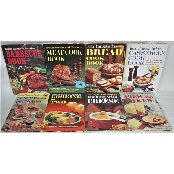 Lot of 8 vintage 1960's better homes & gardens cook books