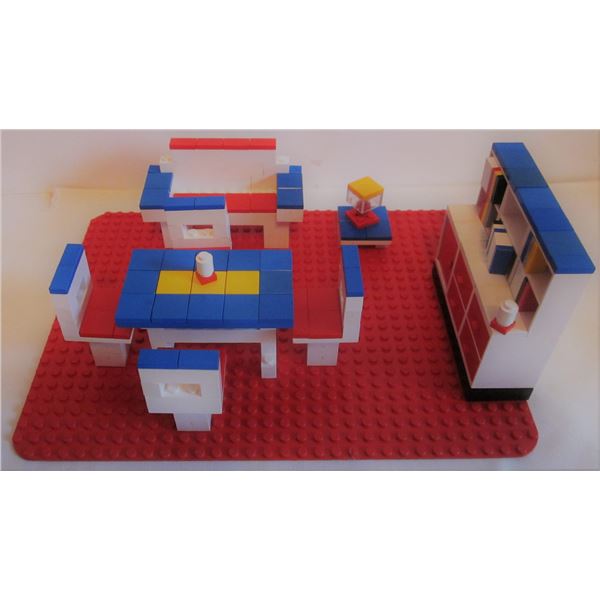 rare 1971 Lego #260 Homemaker room-settings "dolls living room"