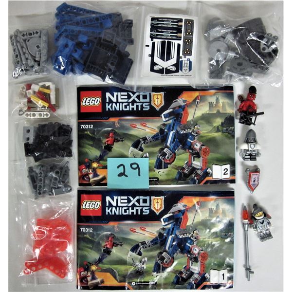 2016 Nexo knights Lego 70312 "lance's mechanical horse" 100% with instructions