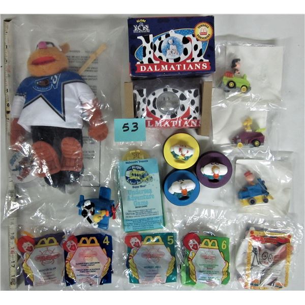 Mixed lot 15 McDonalds Happy Meal toys (11 new, sealed)