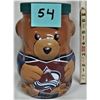 Image 1 : rare Kraft glass NHL Colorado Avalanche bear bank
