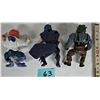Image 2 : Lot of 3 vintage 1980's Teenage Mutant Ninja Turtles Villains Baxter Stockman, Rock Steady, Shredder