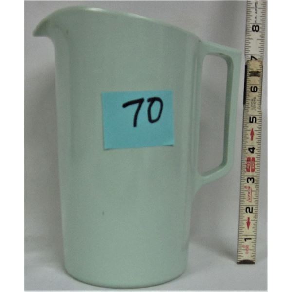 vintage 8" pastel green Melmac pitcher