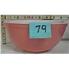 Image 1 : Vintage 8.5" W X 4" T Pyrex pastel pink mixing bowl