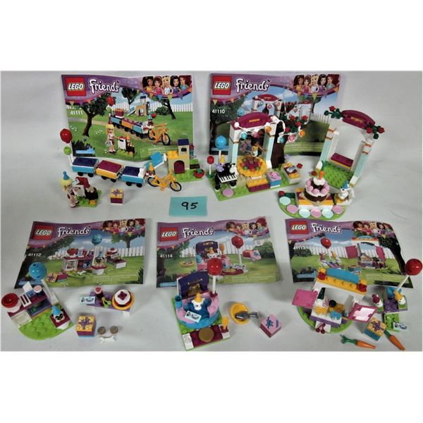 Lot 5 friends 'Girl' Lego sets 100% with instructions