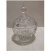 Image 2 : Crystal bowl with lid 6" X 9"