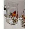 Image 3 : French pitcher and 6 glasses, design #23, birds
