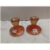 Image 1 : 2 Carnival candle holders 3.5" X 3.5"