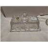 Image 2 : Crystal butter dish 6", crystal dome 4"