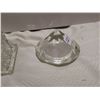 Image 3 : Crystal butter dish 6", crystal dome 4"