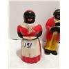 Image 3 : Black Americana Uncle Moses & Aunt Jemima salt & pepper shakers