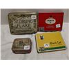 Image 1 : 4 vintage tobacco tins