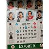 Image 9 : 1972-73 Maple Leafs calendar 16" X 25" with Team Canada