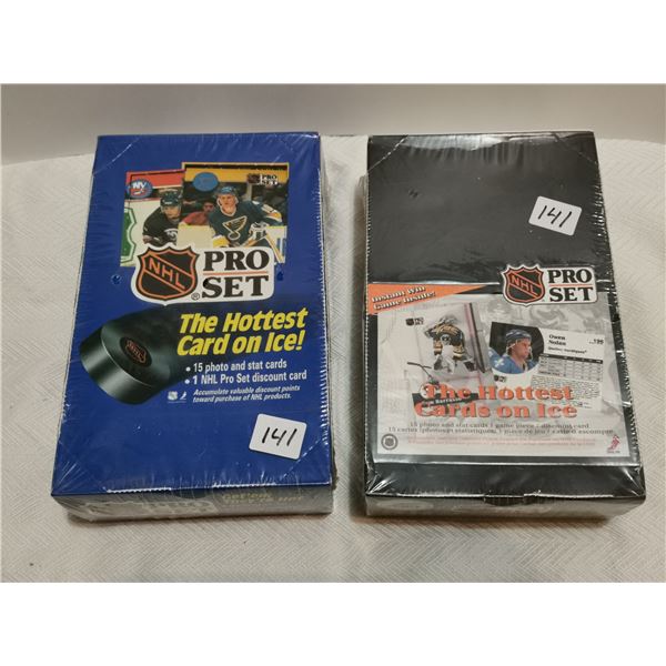 2 full boxes pro set hockey cards, 1990, 1991