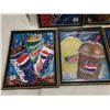 Image 3 : 5 framed 9" X 11" Pepsi original ads