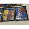 Image 4 : 5 framed 9" X 11" Pepsi original ads