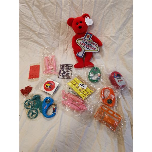 rare beanie baby Las Vegas bear & cereal toys