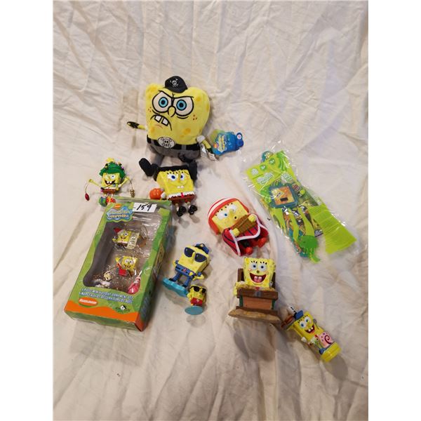 Sponge Bob Christmas toys, etc.