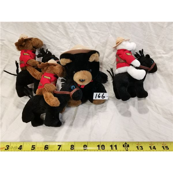 4 RCMP teddy toys