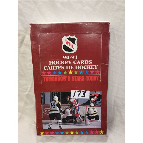 1990-91 NHL cards, full box