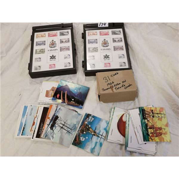2 Stam box sets & 31 1996 Lipton cards