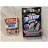 Image 1 : 1992 baseball cards guide & 1990-91 box of NHL cards (2 missing)